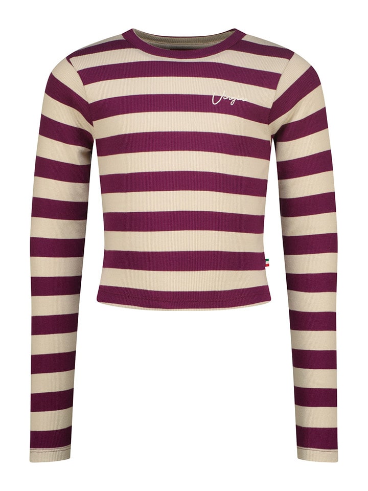 Vingino Koszulka w kolorze beżowo-fioletowym rozmiar: 116