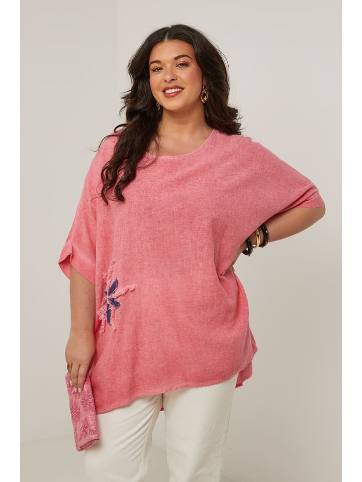 Curvy Lady Bluzka w kolorze jasnoróżowym rozmiar: 40/42