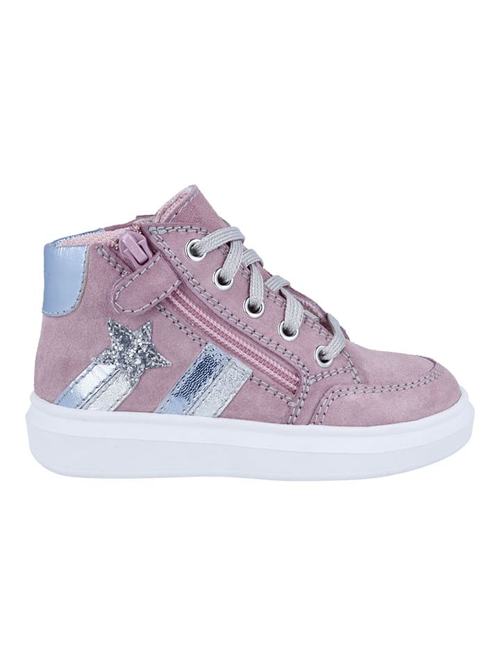 Richter Shoes Skórzane sneakersy "Alessa" w kolorze fioletowo-błękitnym rozmiar: 35