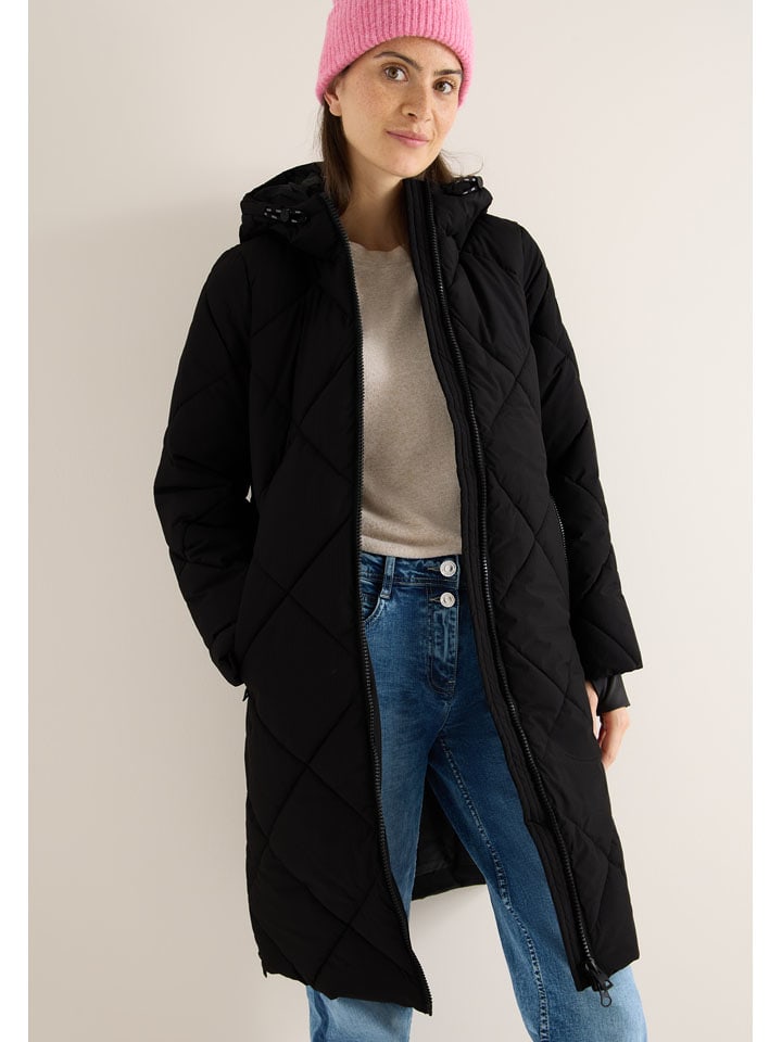 Cecil Płaszcz pikowany w kolorze czarnym rozmiar: L