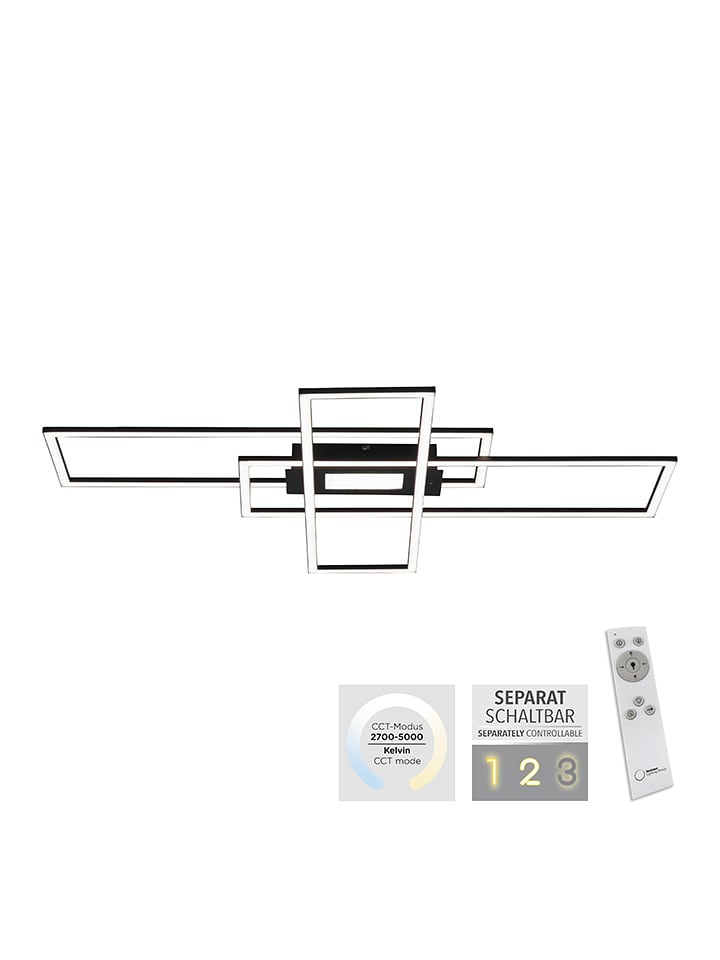 Just Light Lampa sufitowa LED w kolorze czarnym - 70 x 99 cm rozmiar: onesize