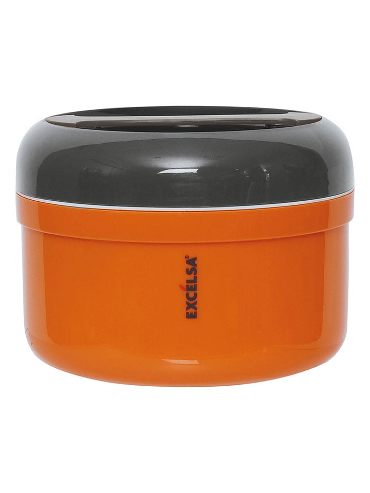 Trendy Kitchen by EXCÉLSA Termos "Thermico" w kolorze pomarańczowo-szarym na lunch - 1,5 l rozmiar: onesize