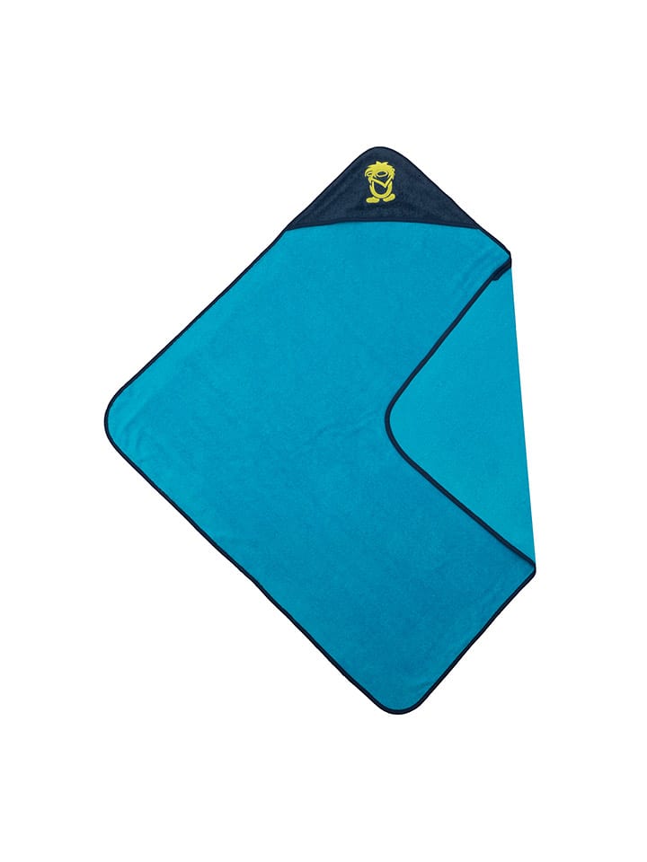 Trollkids Ręcznik kąpielowy "Sandefjord" w kolorze niebieskim z kapturem rozmiar: onesize