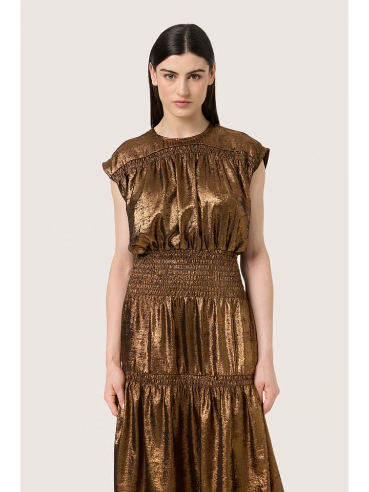 SAINT TROPEZ Sukienka "Elvie Layna" w kolorze miedzianym rozmiar: L