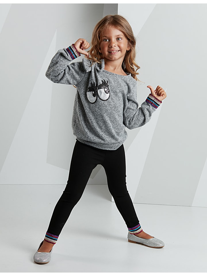 Denokids 2-częściowy zestaw "Eyes" w kolorze szaro-czarnym rozmiar: 116