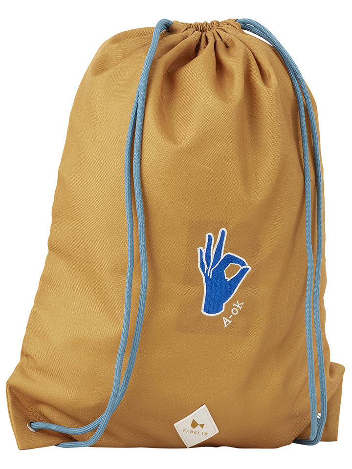 FABELAB Worek sportowy w kolorze musztardowym - 32 x 42 cm rozmiar: onesize