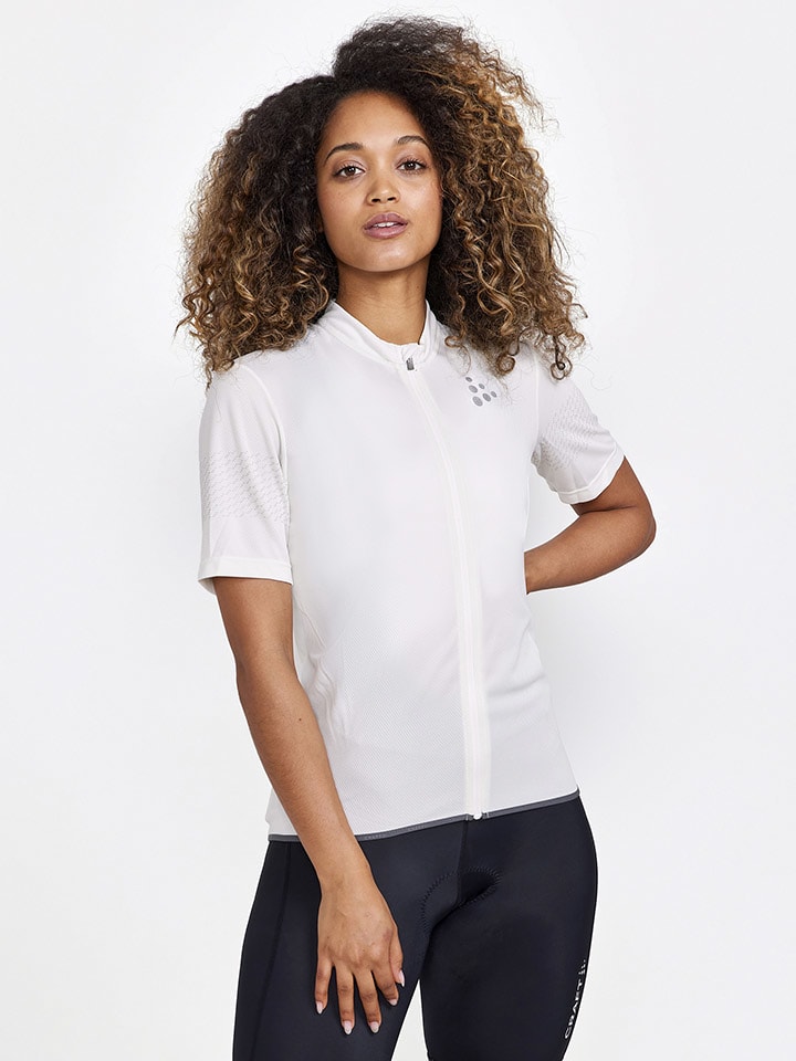 Craft Koszulka kolarska "Core Endur Lumen" w kolorze białym rozmiar: S