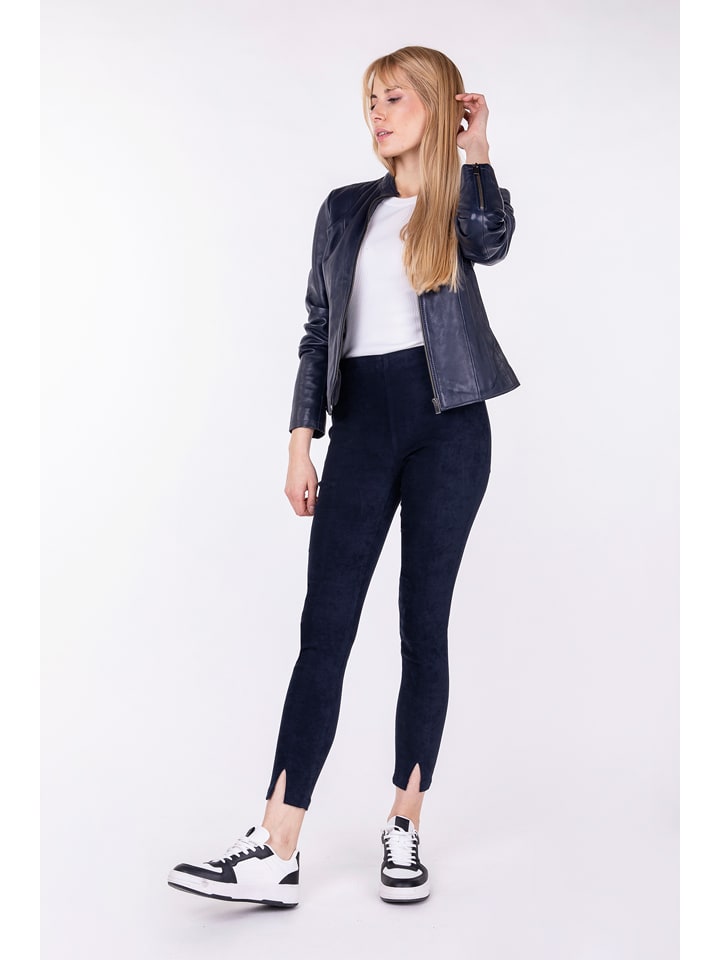 Blue Fire Spodnie "Donna" w kolorze granatowym rozmiar: W28/L30