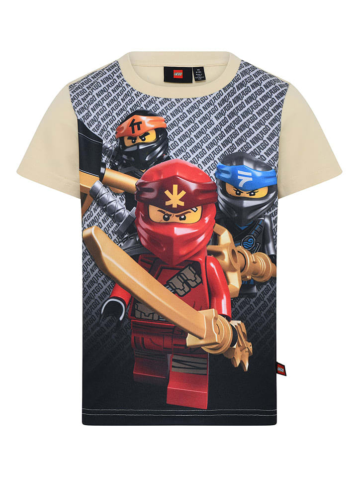 LEGO Koszulka "Taylor 332" w kolorze beżowym ze wzorem rozmiar: 92