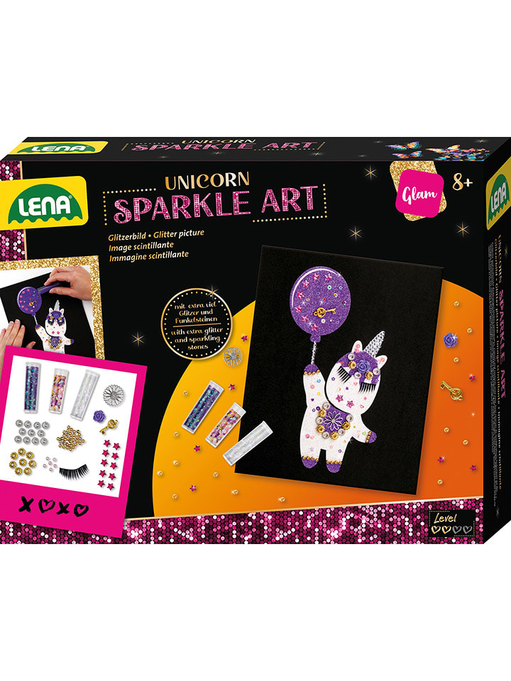 LENA Zestaw kreatywny "Sparkle Art" - 8+ rozmiar: onesize