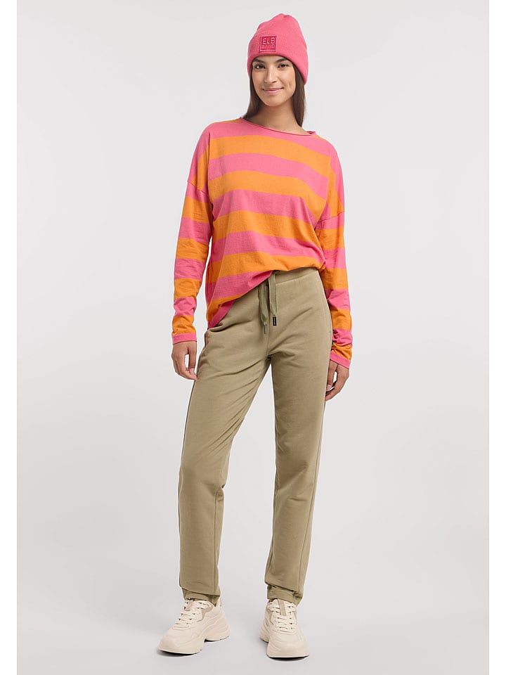 ELBSAND Koszulka "Milia" w kolorze różowo-pomarańczowym rozmiar: XS