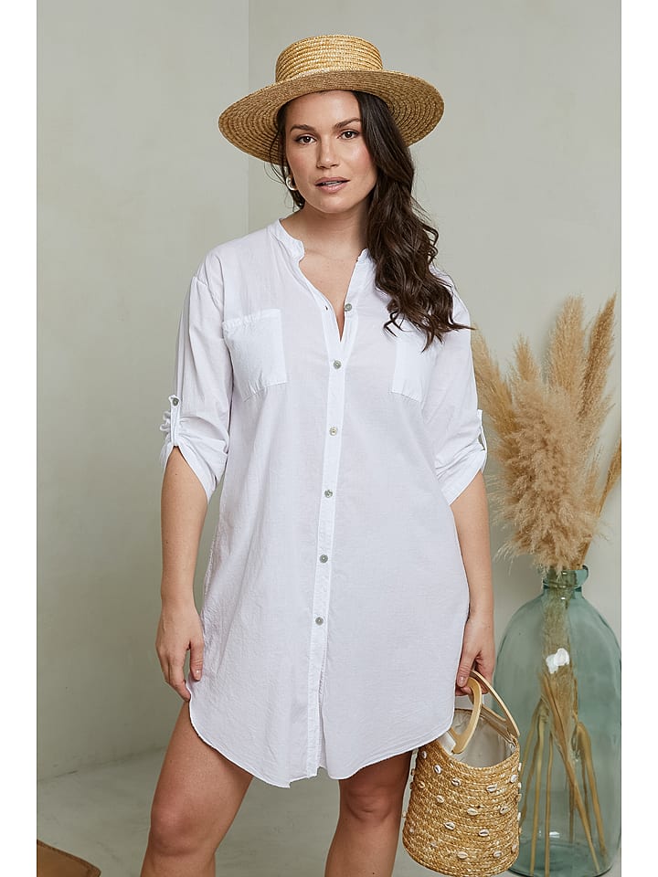 Curvy Lady Sukienka w kolorze białym rozmiar: 40/42