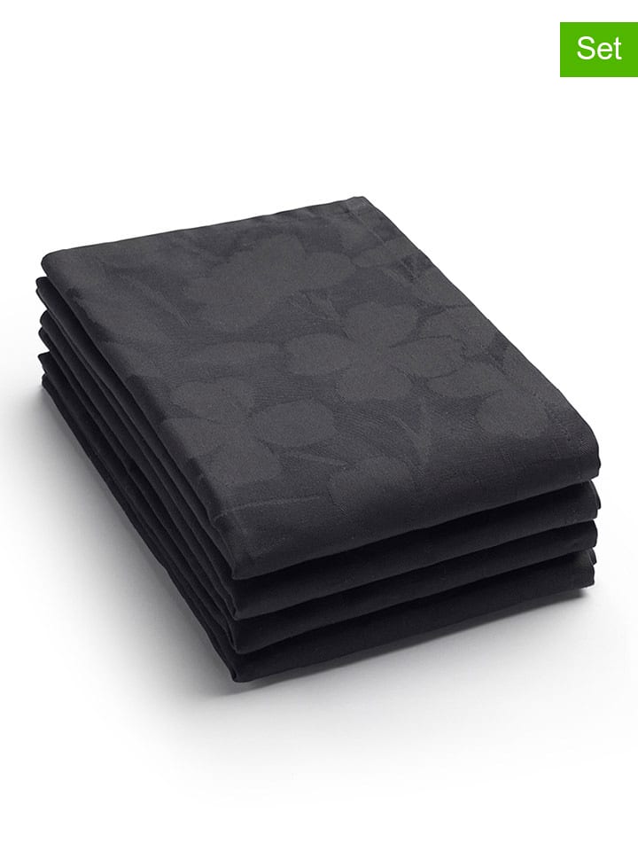 Brandt Serwetki (4 szt.) w kolorze antracytowym - 50 x 50 cm rozmiar: onesize