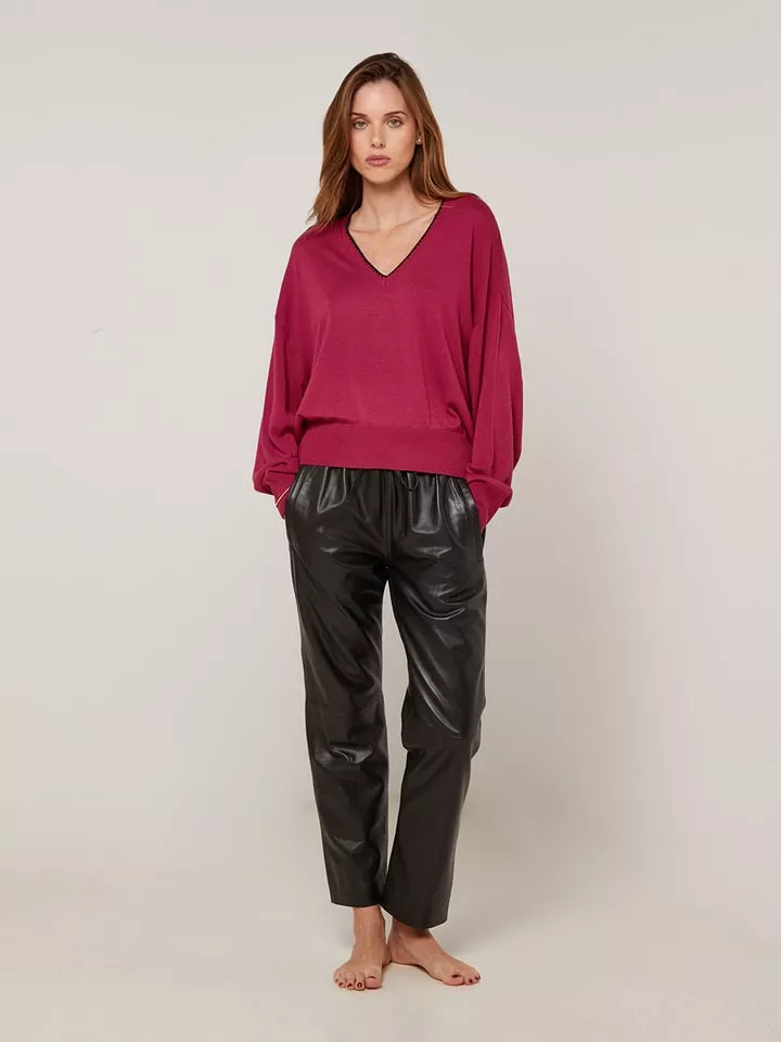 Rodier Sweter w kolorze bordowym rozmiar: L