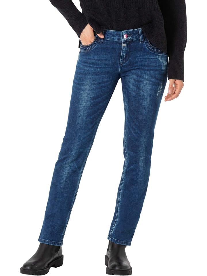 Timezone Dżinsy - Slim fit - w kolorze granatowym rozmiar: W29/L30