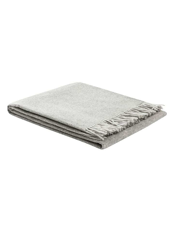 Lanerossi Wełniany koc "Ulisse" w kolorze szarym - 180 x 130 cm rozmiar: onesize