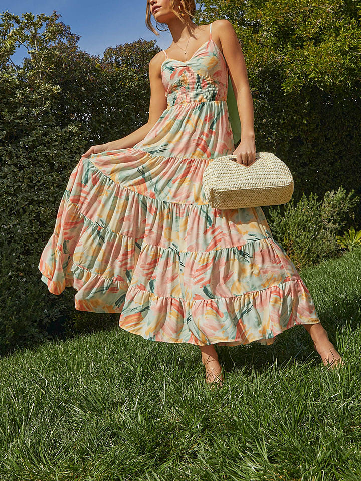 LA Angels Sukienka w kolorze miętowo-jasnoróżowym rozmiar: XL