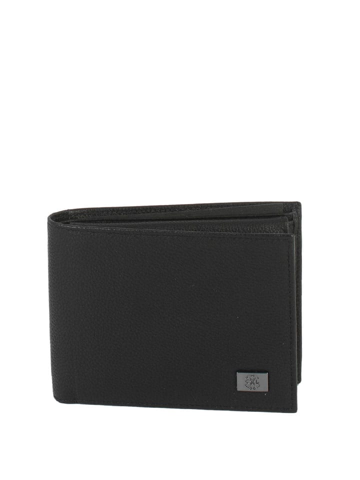 CXL by Christian Lacroix Skórzany portfel "Mateo" w kolorze czarnym - 12 x 10 x 2 cm rozmiar: onesize