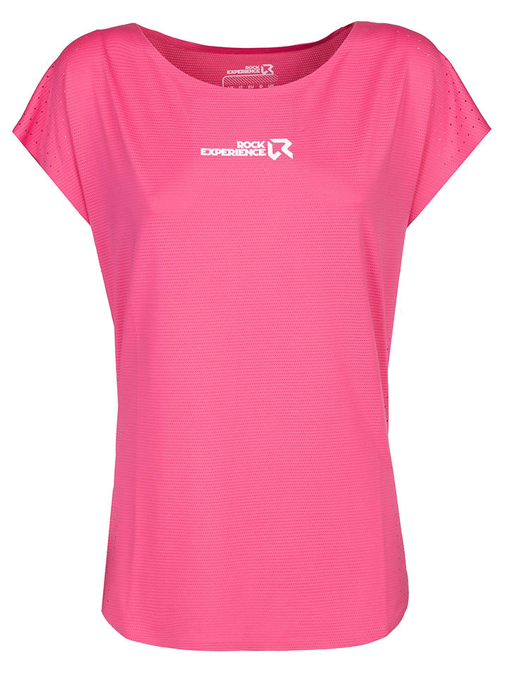 ROCK EXPERIENCE Koszulka funkcyjna "Re.Spirit" w kolorze jasnoróżowym rozmiar: XL