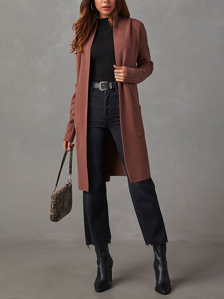 Milan Kiss Kardigan w kolorze jasnobrązowym rozmiar: XL