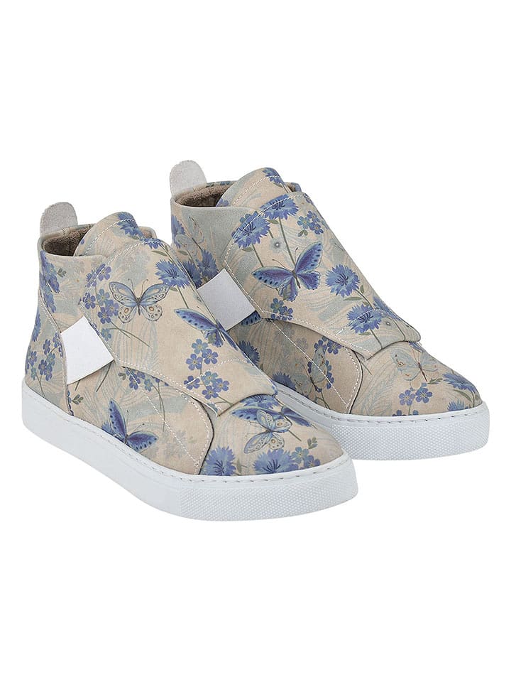 Streetfly Sneakersy w kolorze beżowo-niebieskim rozmiar: 41