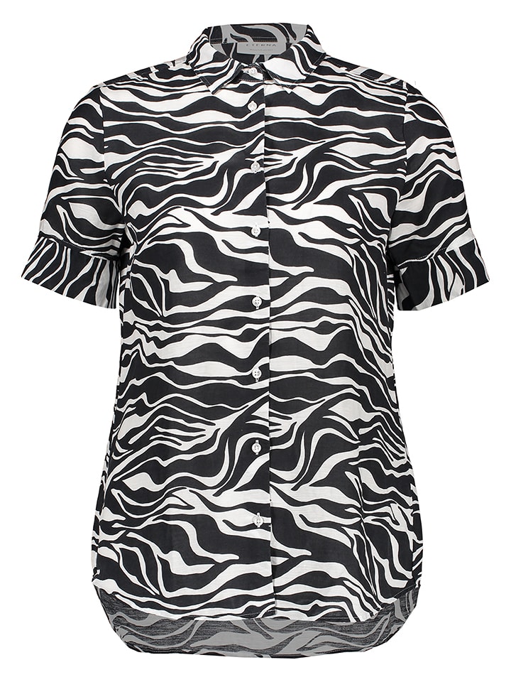 Eterna Koszula - Regular fit - w kolorze biało-czarnym rozmiar: 38