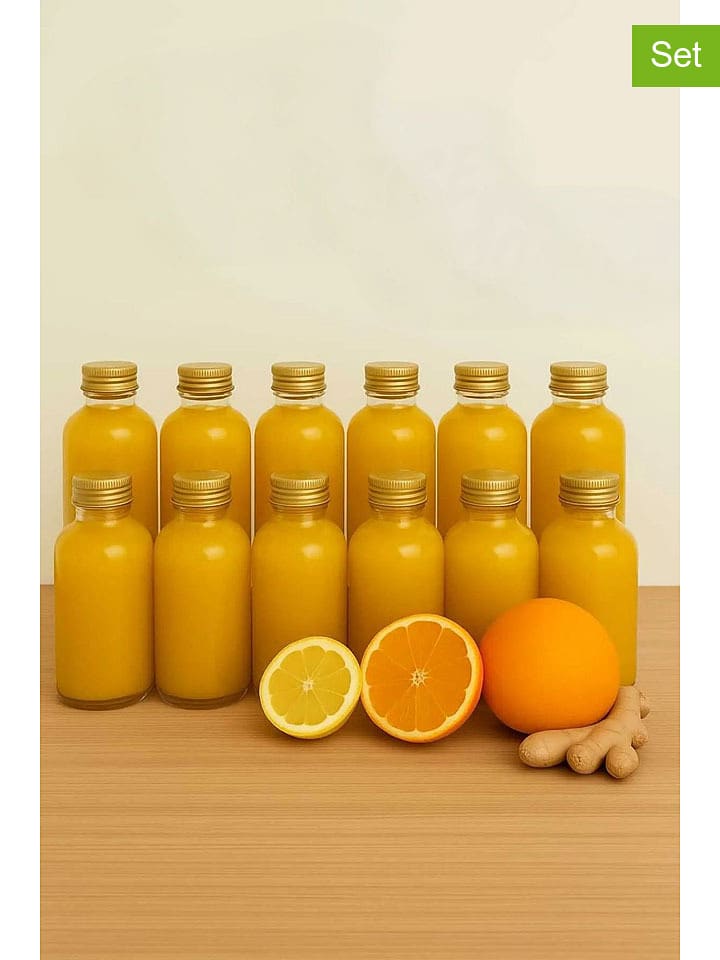 Violeta Home Butelki (12 szt.) w kolorze złotym - 100 ml rozmiar: onesize