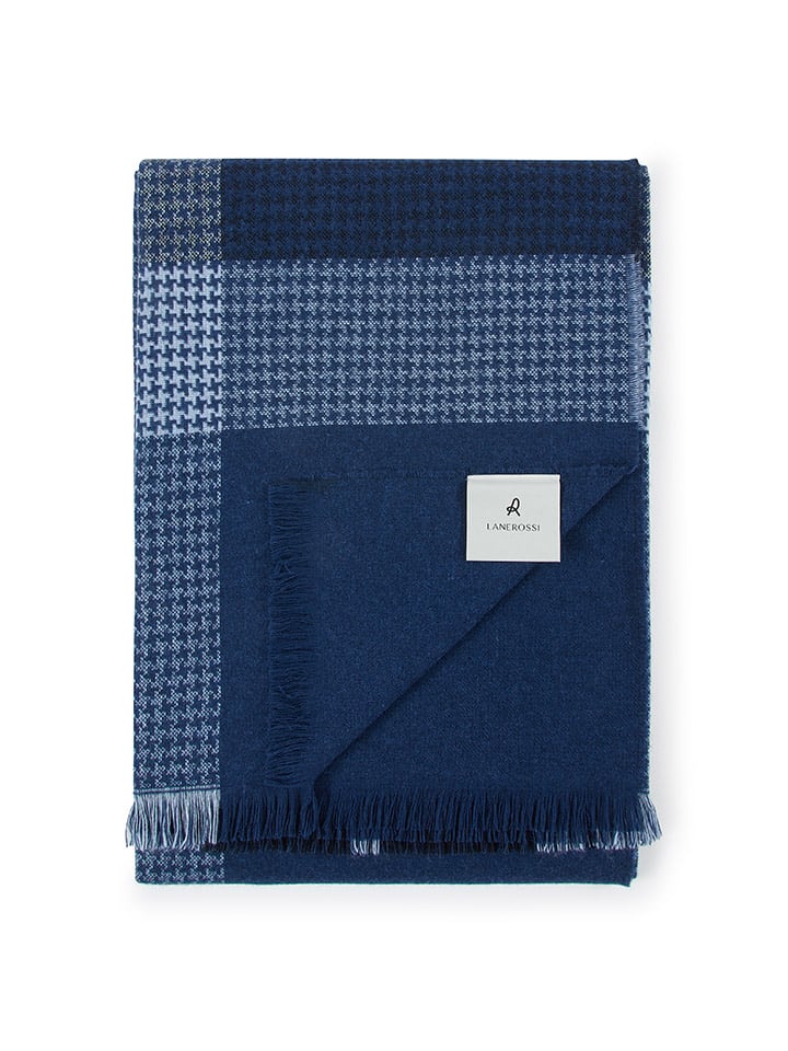 Lanerossi Koc w kolorze granatowym - 190 x 140 cm rozmiar: onesize