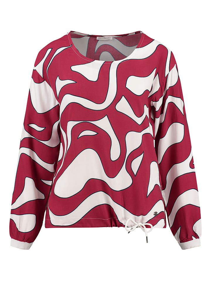 KEY LARGO Bluzka "Change" w kolorze czerwono-białym rozmiar: L