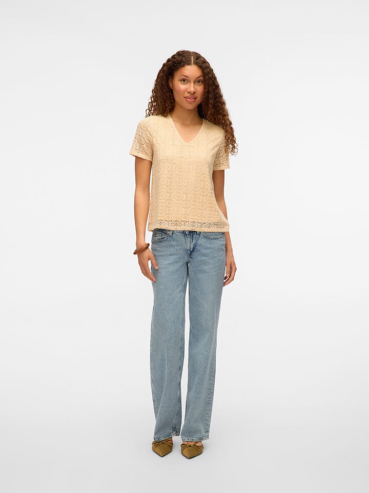 Vero Moda Bluzka w kolorze kremowym rozmiar: M