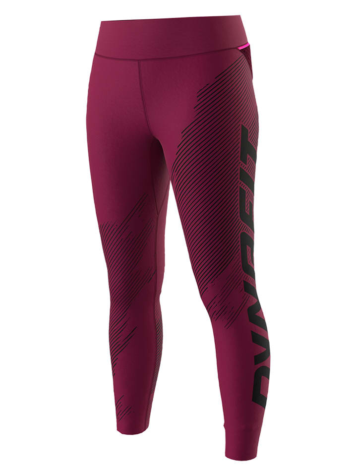 DYNAFIT Legginsy funkcyjne "Ultra Graphic" w kolorze fioletowym rozmiar: M