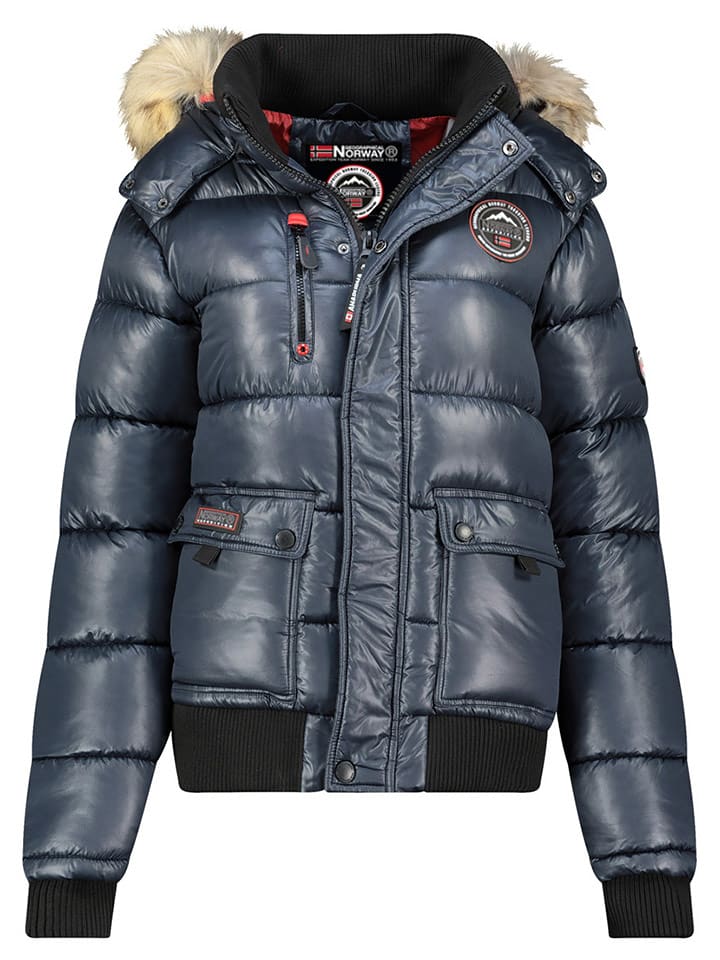 Geographical Norway Kurtka zimowa "Bugs" w kolorze granatowym rozmiar: L