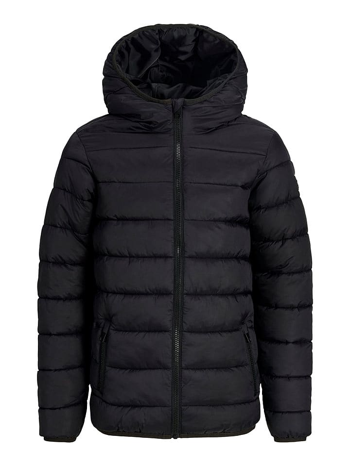 JACK & JONES Junior Kurtka pikowana "Wilson" w kolorze czarnym rozmiar: 152