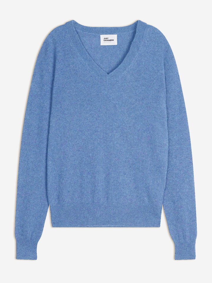 Just Cashmere Kaszmirowy sweter "Nora" w kolorze błękitnym rozmiar: M