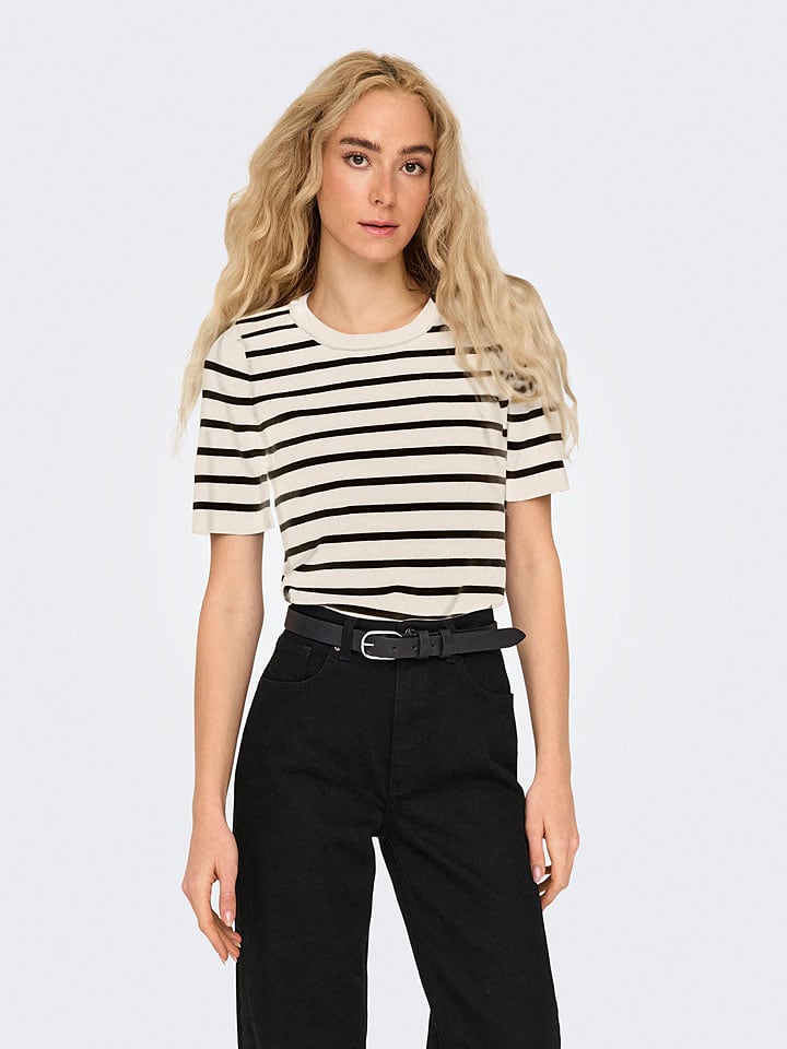 ONLY Sweter w kolorze beżowym rozmiar: M