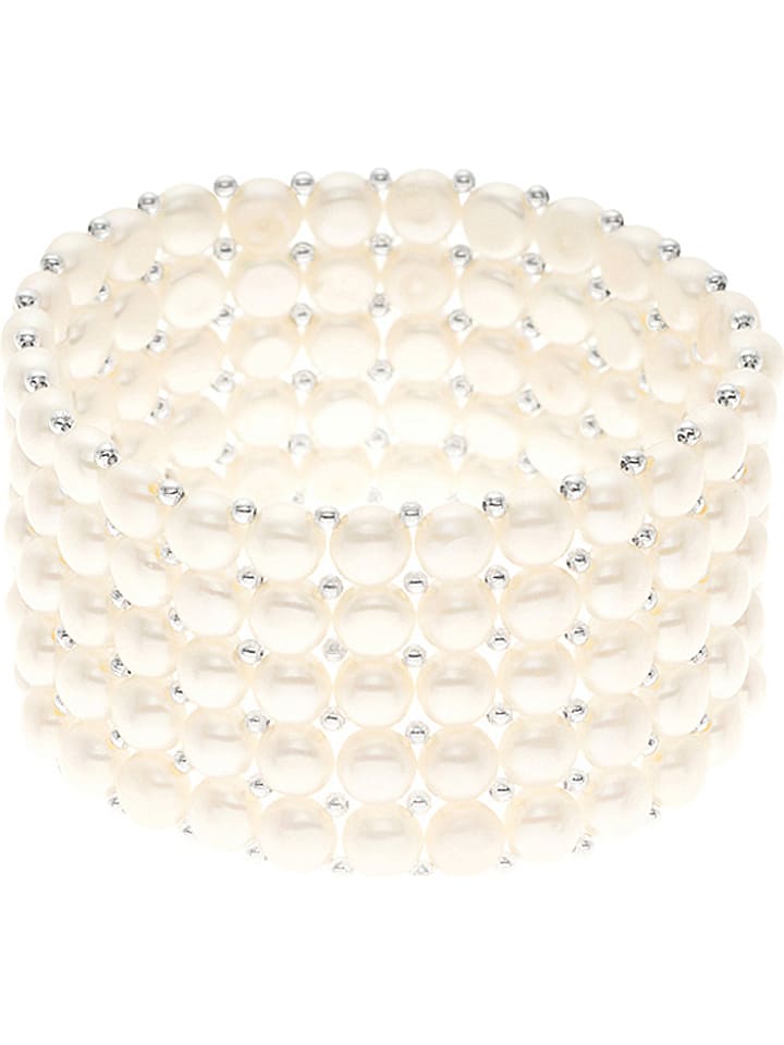 Pearl Addict Bransoletka z perłami w kolorze białym rozmiar: onesize