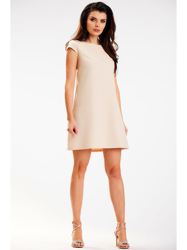 Awama Sukienka w kolorze beżowym rozmiar: S