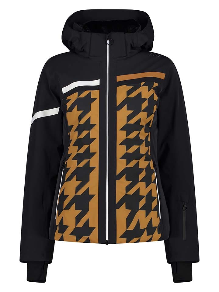 CMP Kurtka narciarska w kolorze jasnobrązowo-czarno-białym rozmiar: 40
