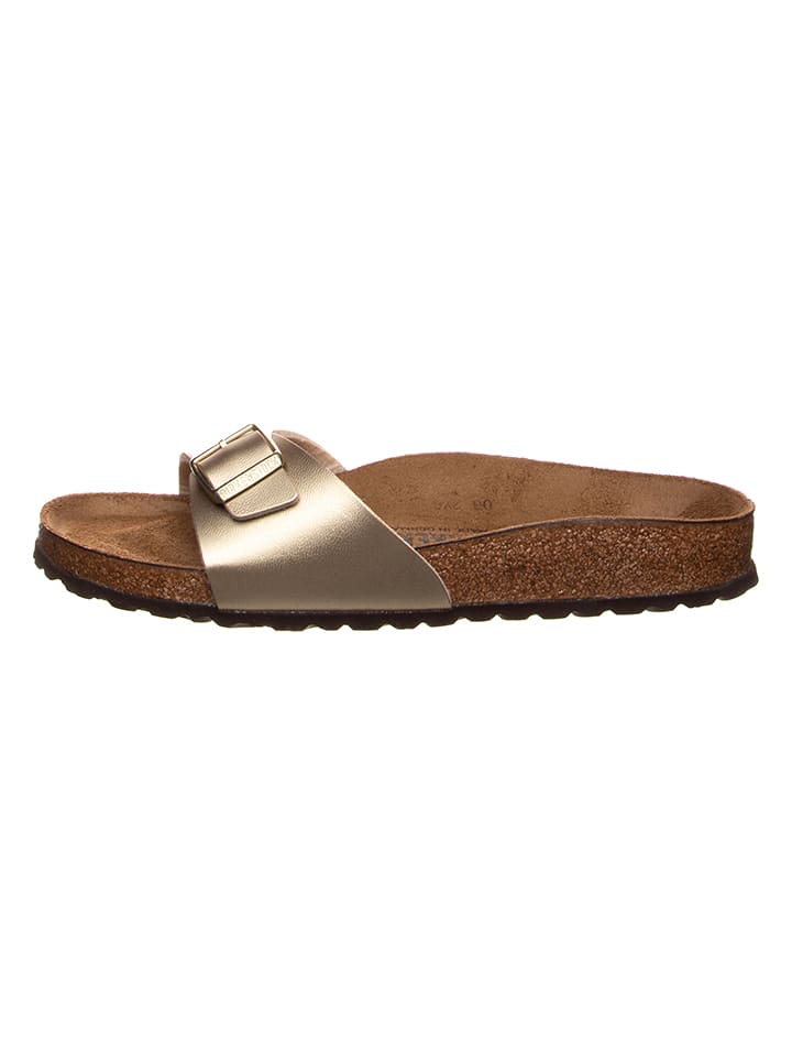 Birkenstock Klapki "Madrid" w kolorze złotym rozmiar: 37
