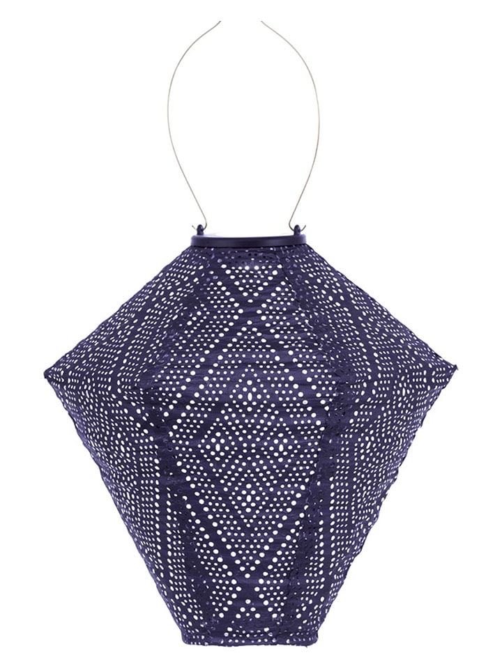 Lumiz Lampion solarny LED "Ikat Diamond" w kolorze fioletowym - wys. 28 x Ø 28 cm rozmiar: onesize