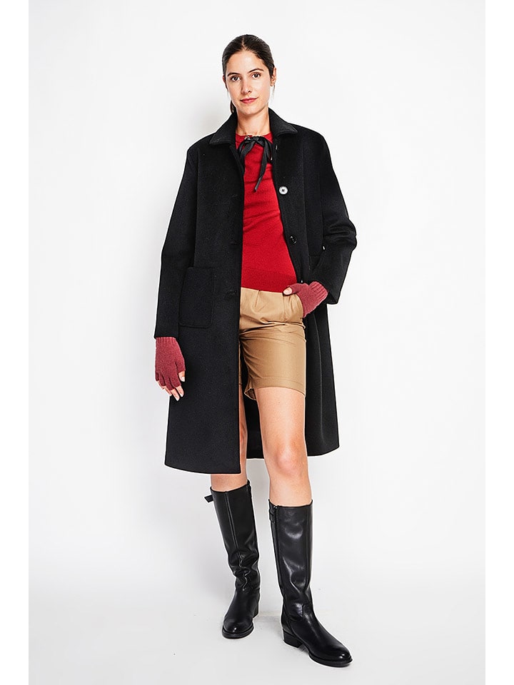 ASSUILI Płaszcz przejściowy w kolorze czarnym rozmiar: 38