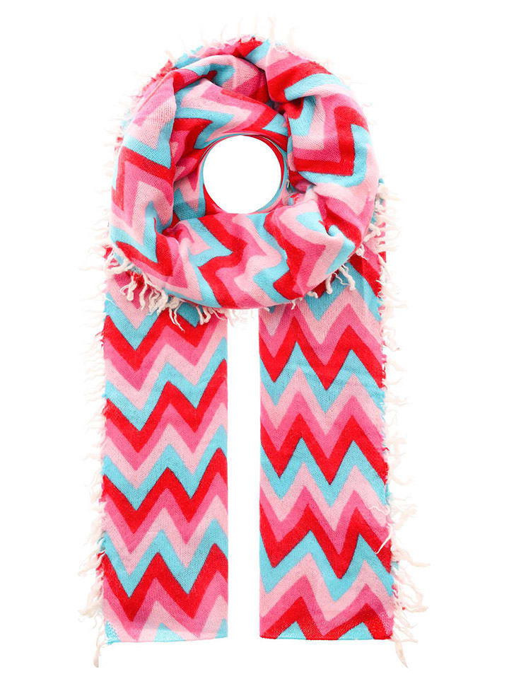 Zwillingsherz Szal ze wzorem - 190 x 75 cm rozmiar: onesize