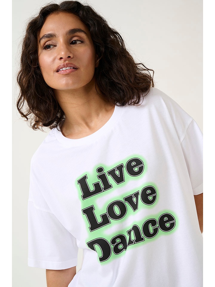 Kaffe Koszulka "Ellen" w kolorze białym rozmiar: M