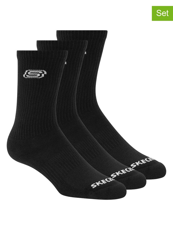 Skechers Skarpety (6 par) w kolorze czarnym rozmiar: 43-46