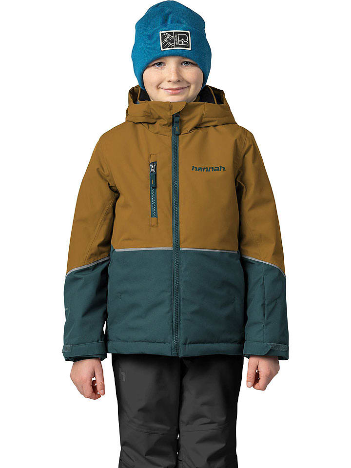 Hannah Kurtka narciarska "Anakin" w kolorze jasnobrązowo-morskim rozmiar: 110/116