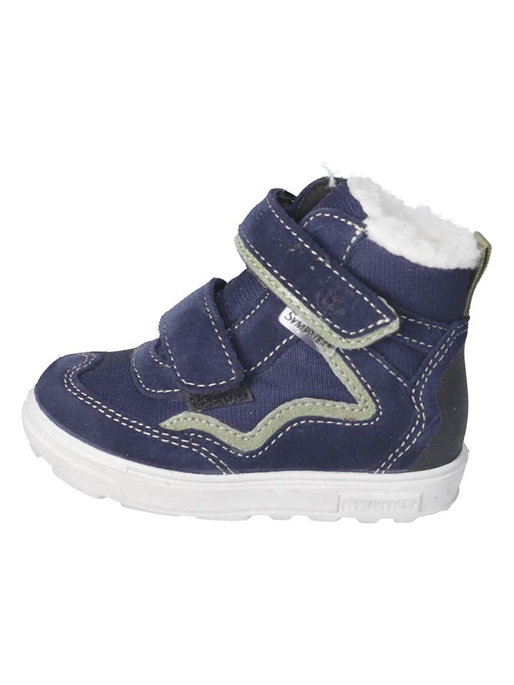 PEPINO Skórzane botki zimowe "Paul" w kolorze granatowym rozmiar: 22