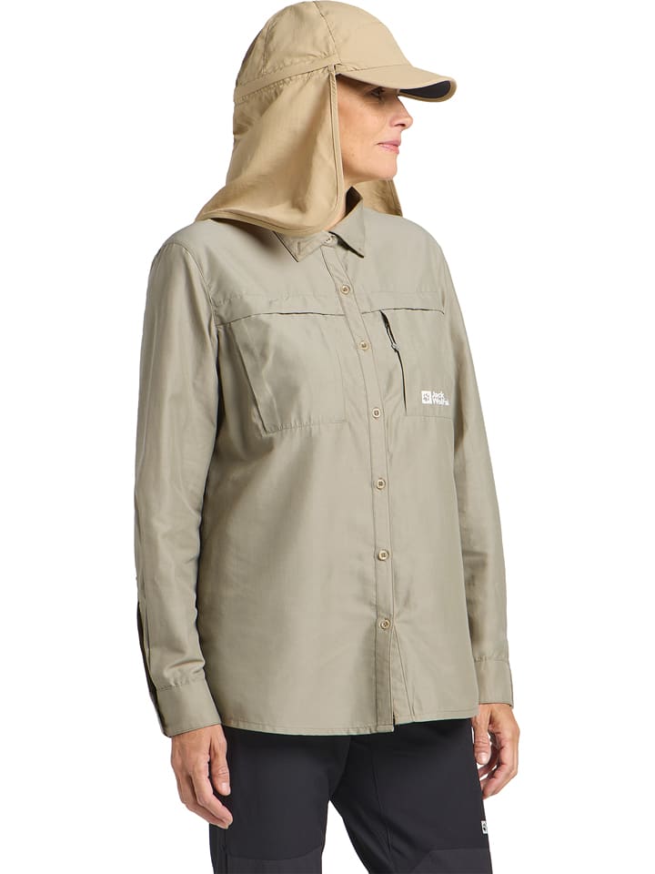 Jack Wolfskin Czapka "Canyon" w kolorze beżowym rozmiar: L