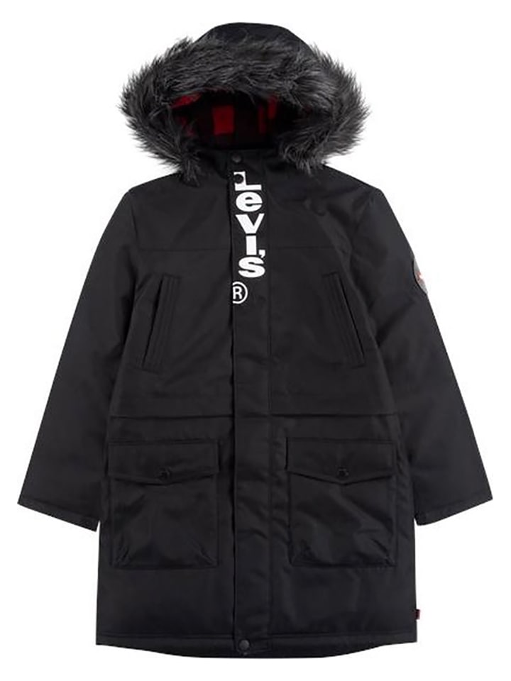 Levi's Kids Parka w kolorze czarnym rozmiar: 140