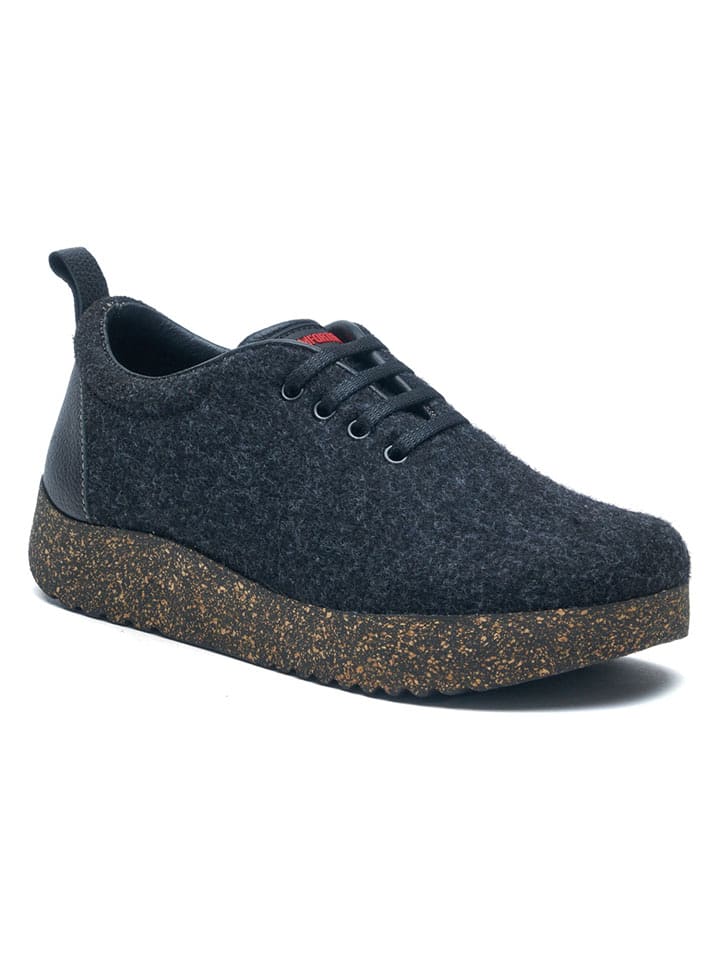 Comfortfusse Wełniane sneakersy "Aster" w kolorze granatowym rozmiar: 44