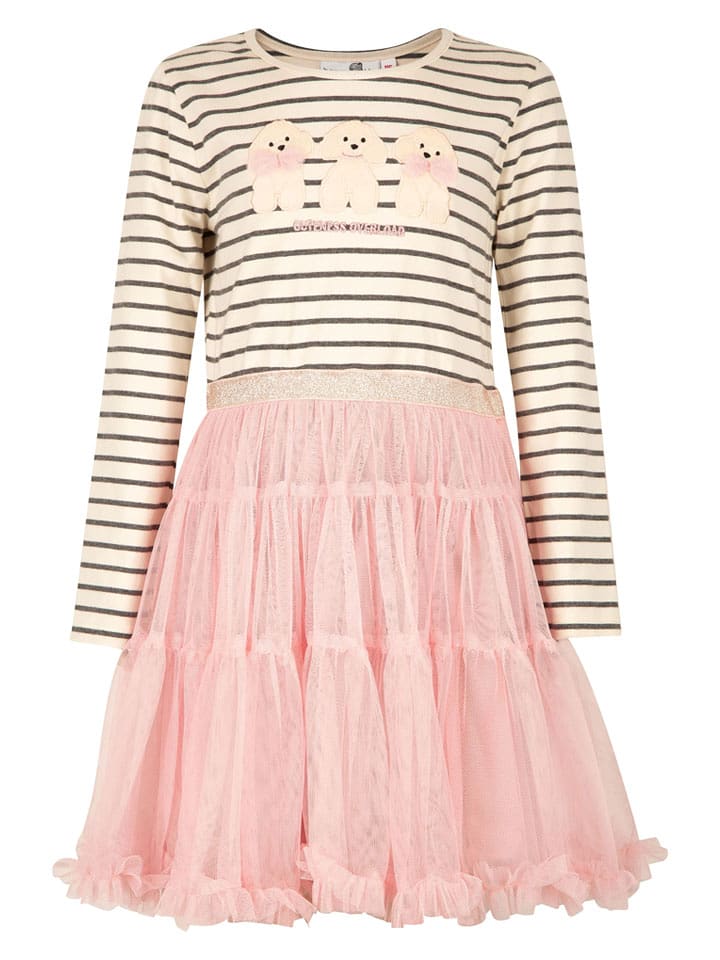 happy girls by Eisend Sukienka w kolorze kremowym rozmiar: 128